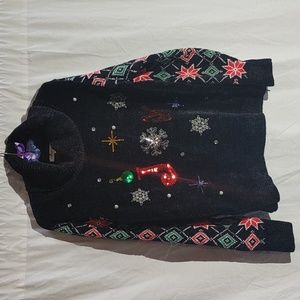 99 Jane Street Chenille Turtleneck Holiday Sweater